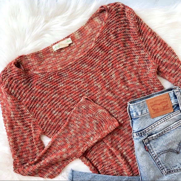 Anthropologie Sweaters - Anthropologie Staring At Stars Cotton Blend Knit S